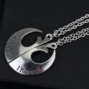 Star Wars Rebel Alliance Best Friends BFF Necklace 2 Piece Set